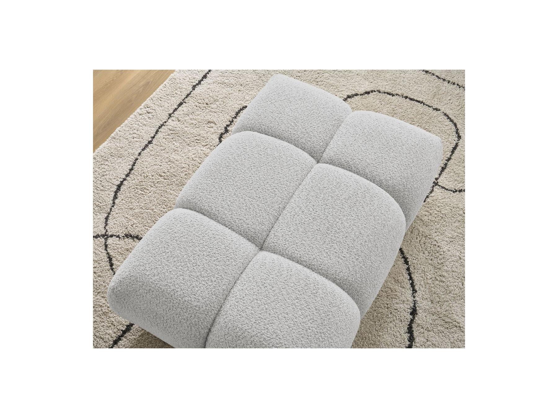 Alya - Pouf - Tissu Bouclette