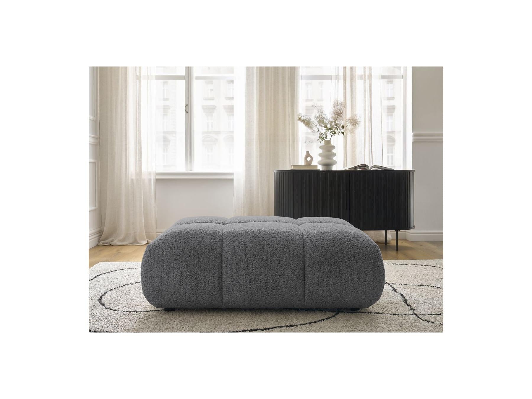 Alya - Pouf - Tissu Bouclette