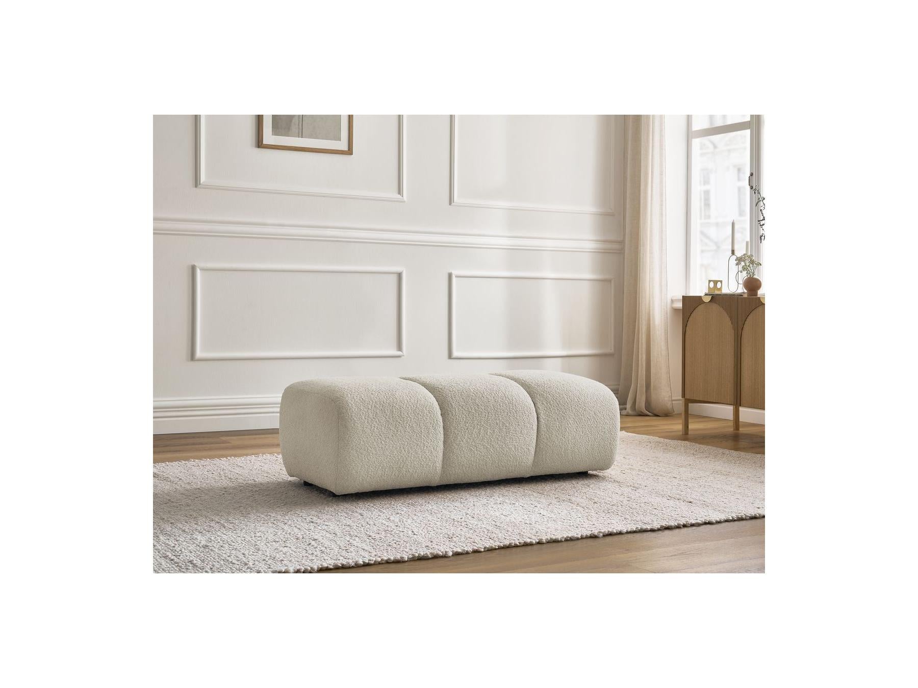Pamira - Pouf - Tissu Bouclette