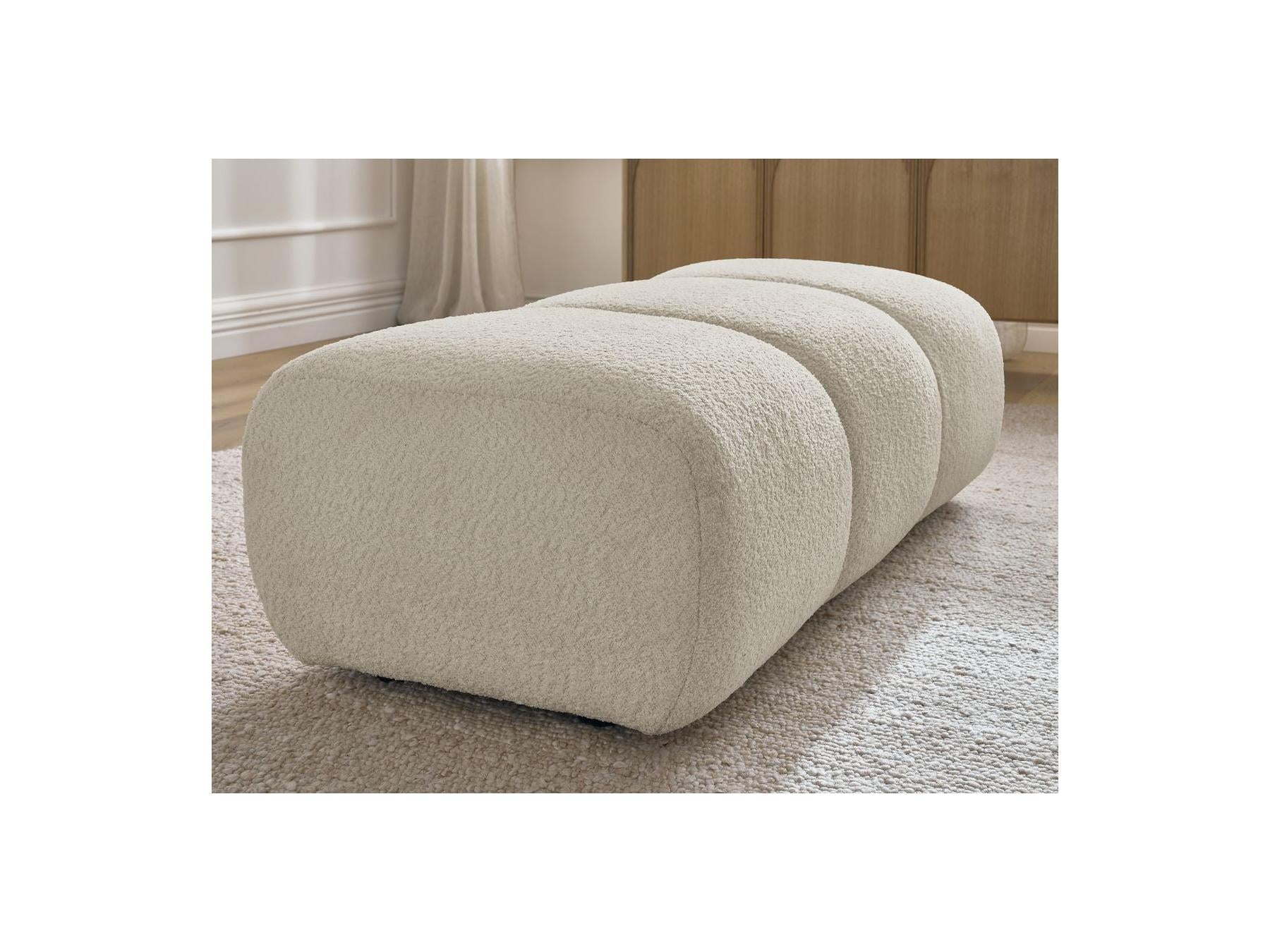 Pamira - Pouf - Tissu Bouclette