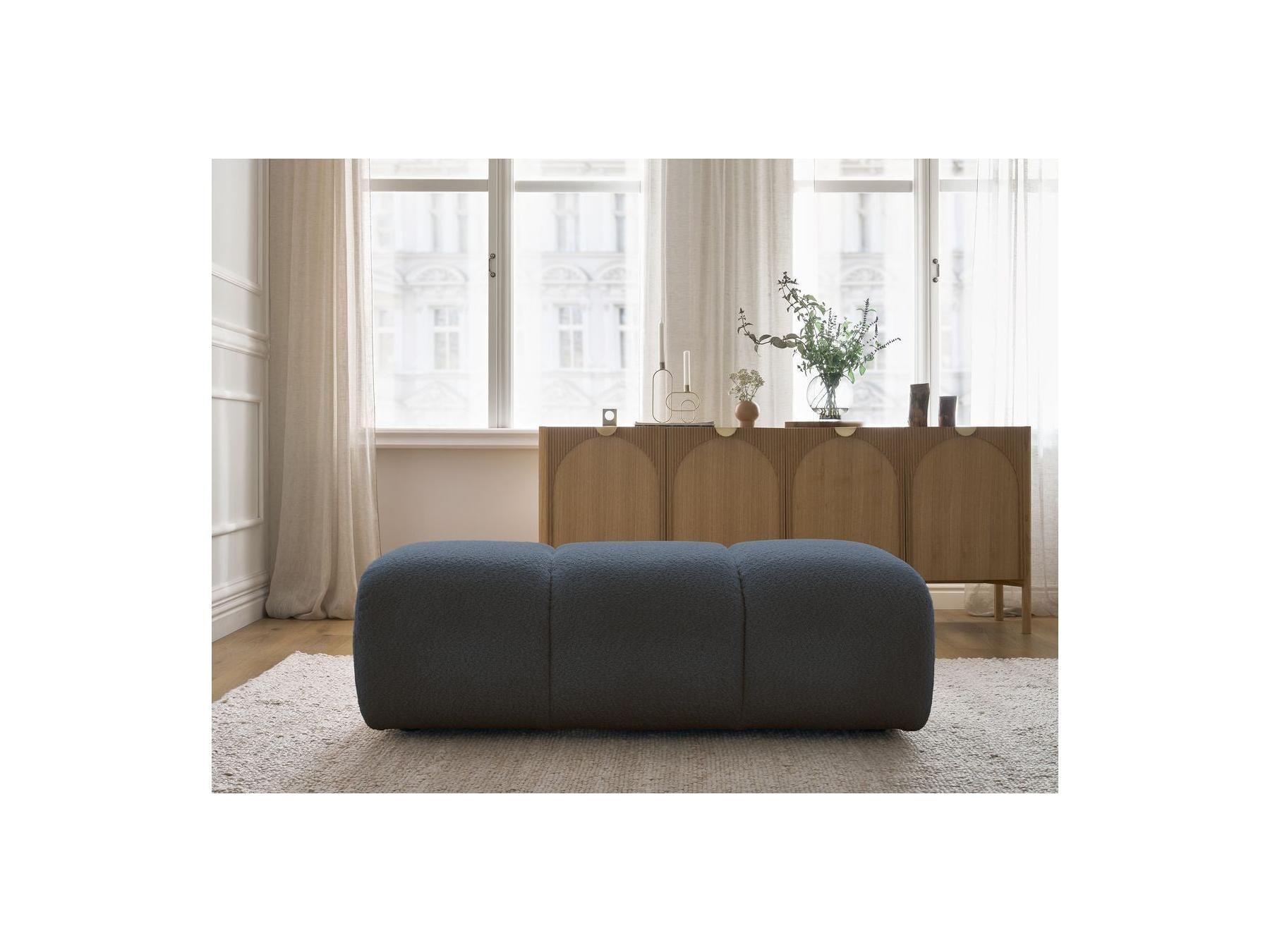 Pamira - Pouf - Tissu Bouclette