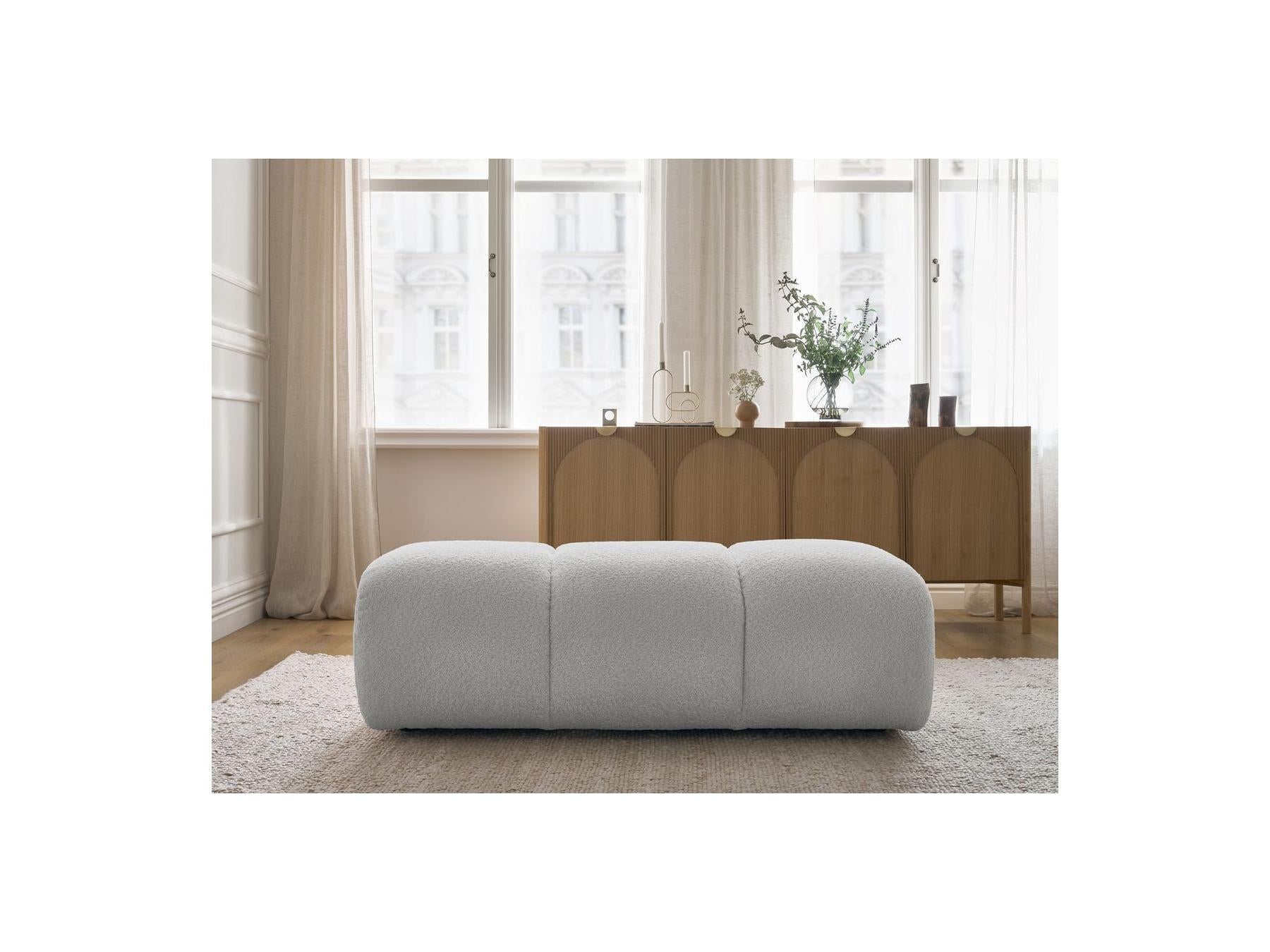 Pamira - Pouf - Tissu Bouclette