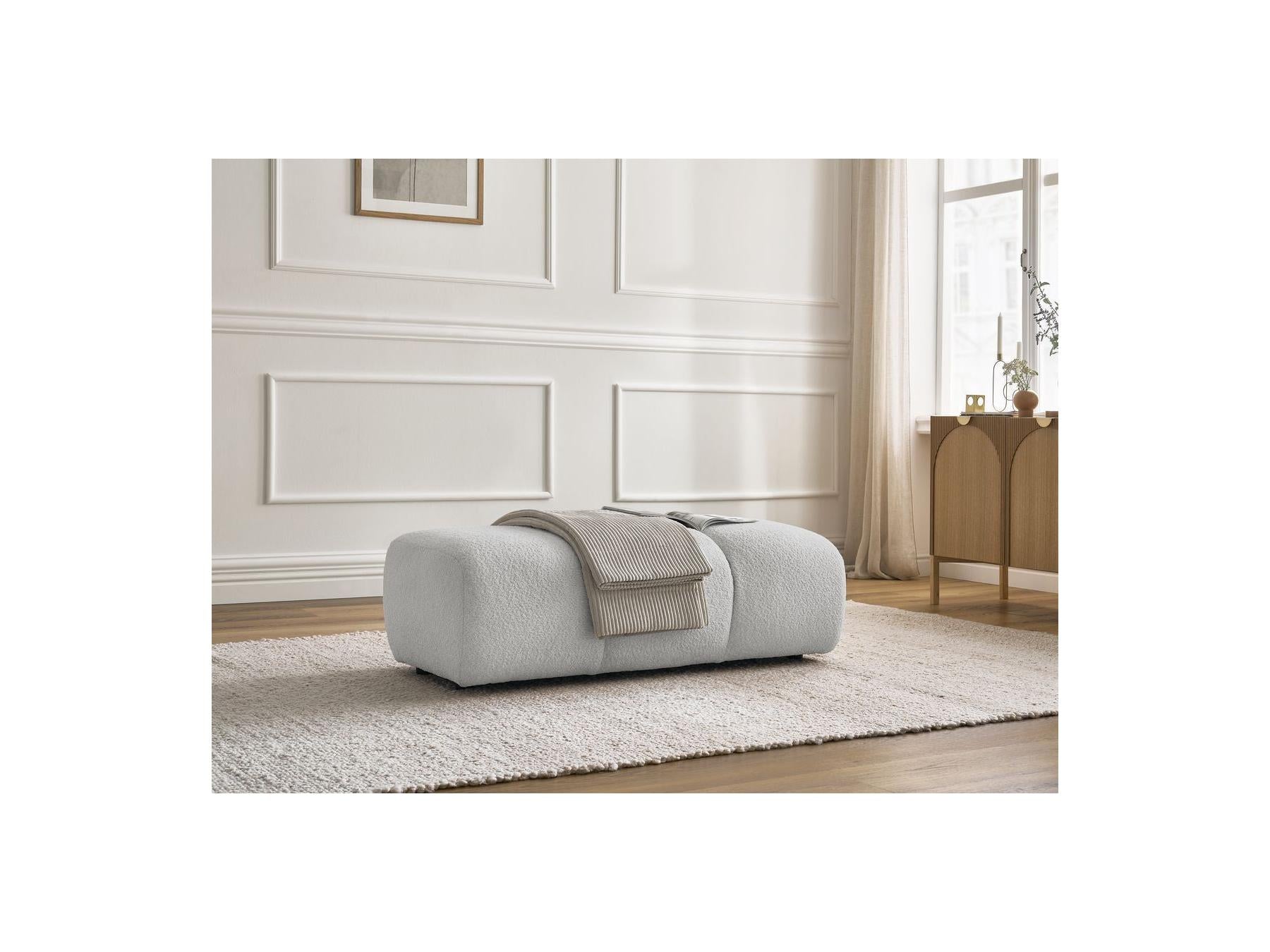 Pamira - Pouf - Tissu Bouclette