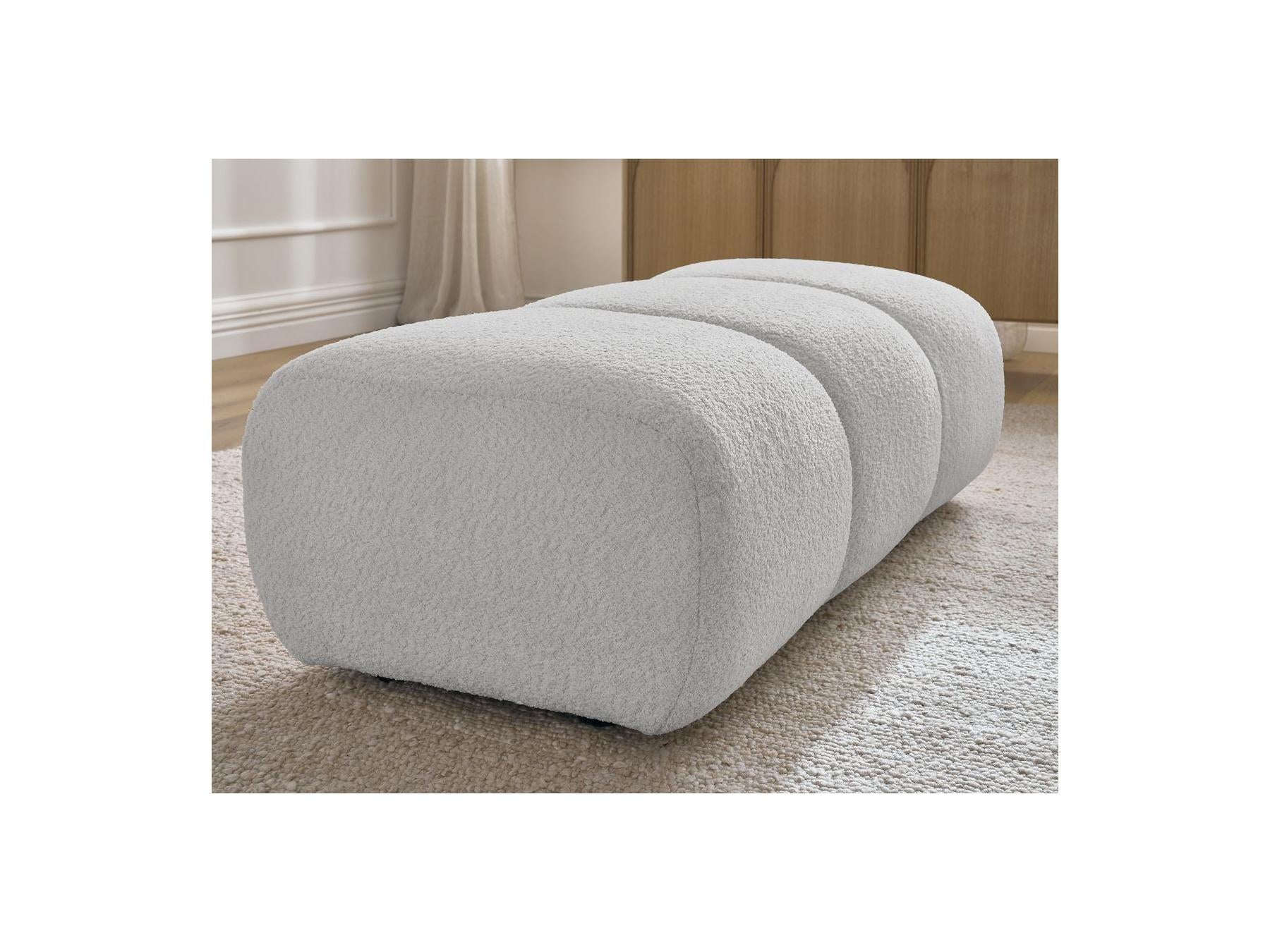 Pamira - Pouf - Tissu Bouclette