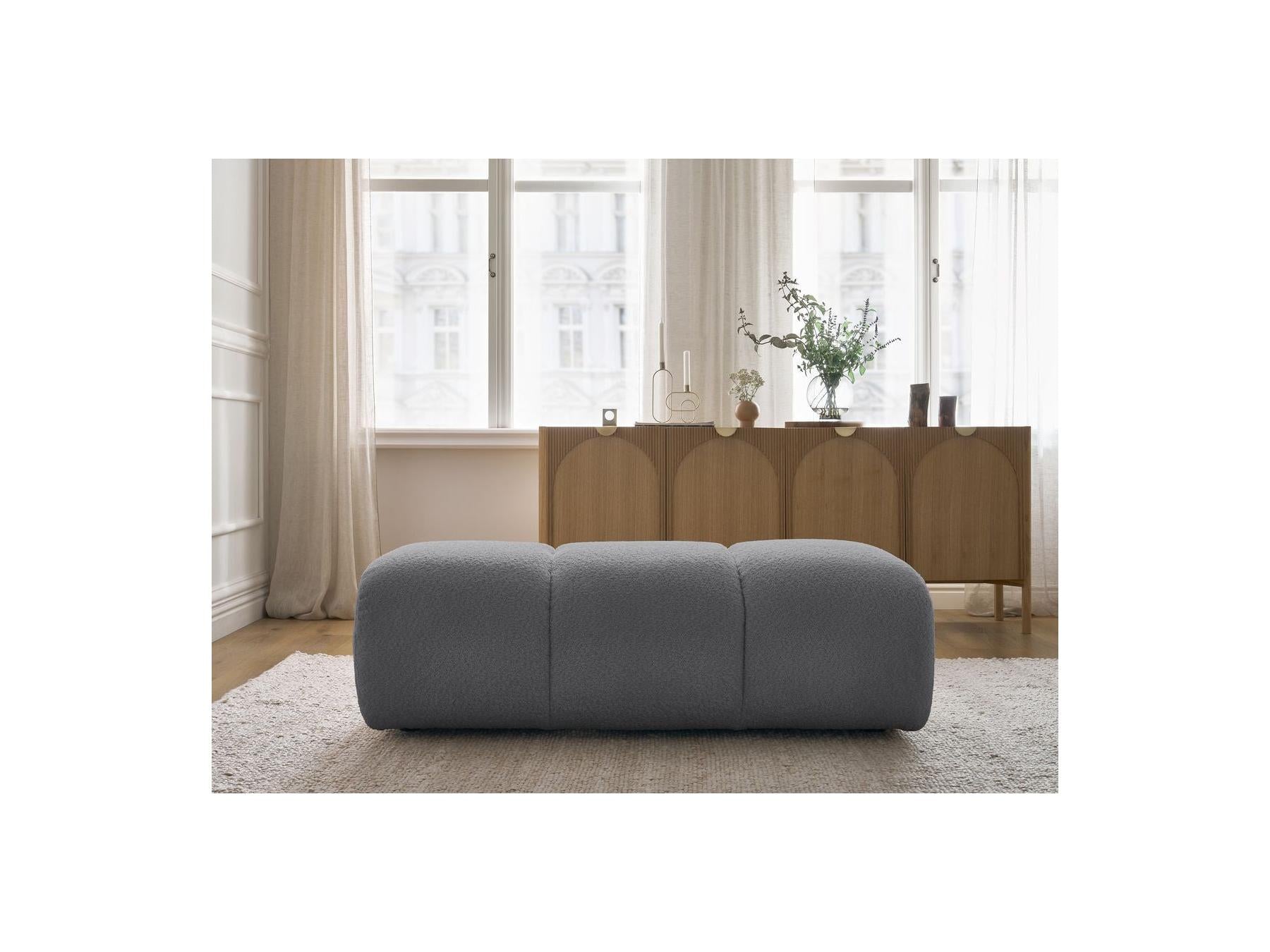 Pamira - Pouf - Tissu Bouclette