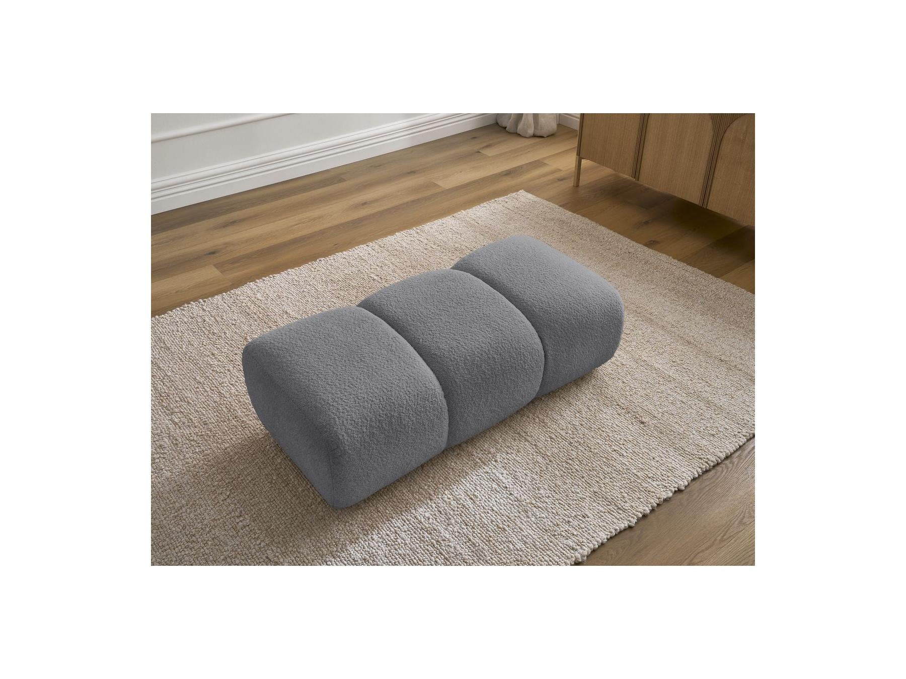 Pamira - Pouf - Tissu Bouclette