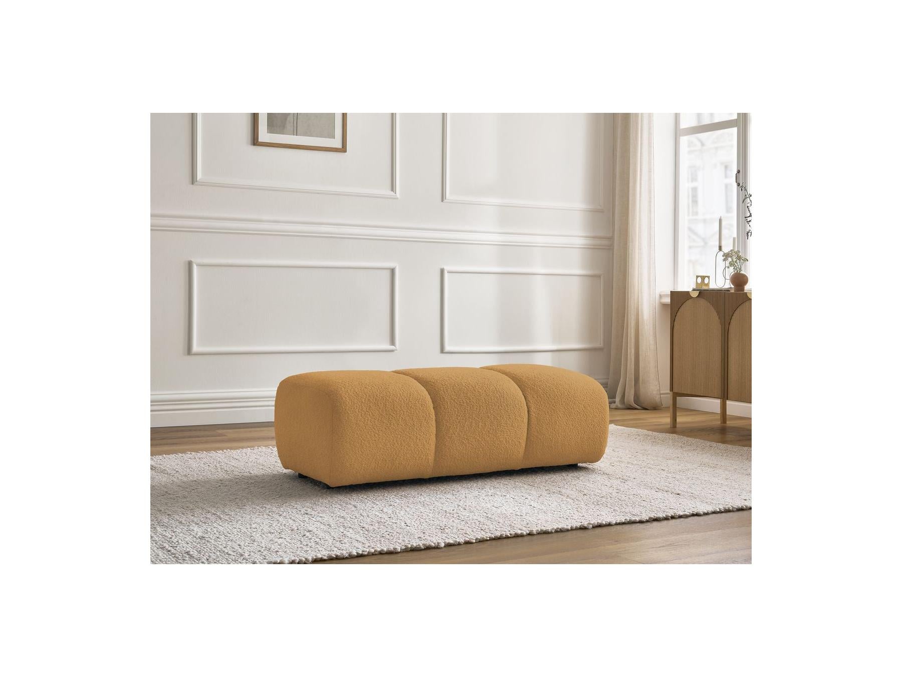 Pamira - Pouf - Tissu Bouclette