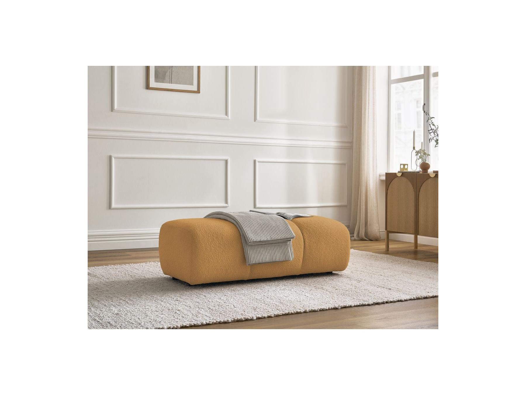 Pamira - Pouf - Tissu Bouclette