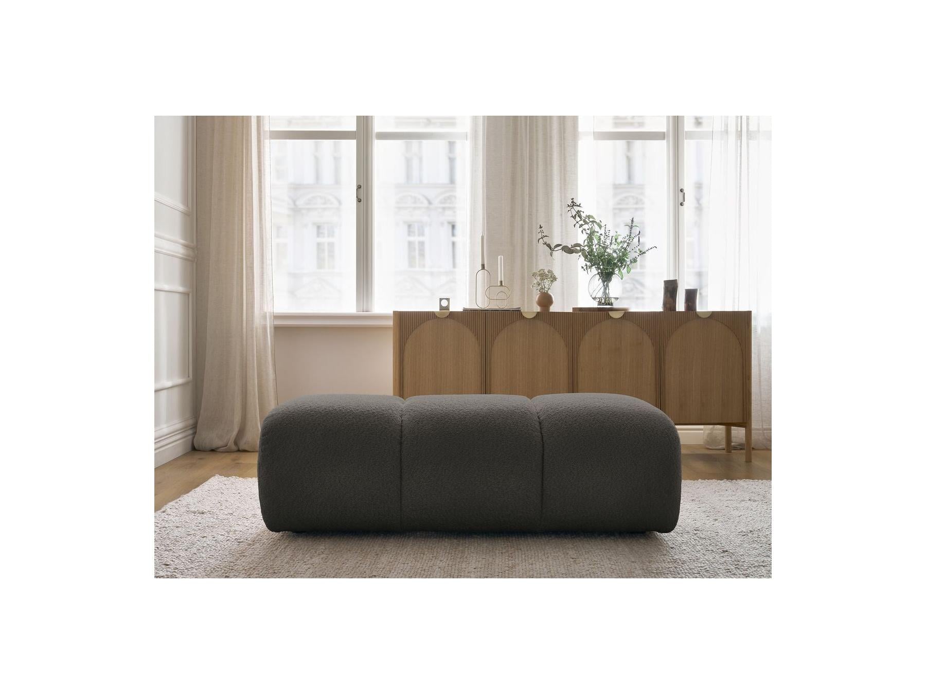 Pamira - Pouf - Tissu Bouclette