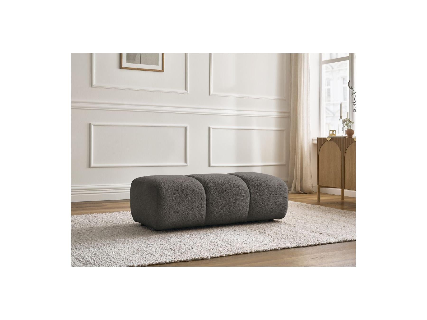 Pamira - Pouf - Tissu Bouclette