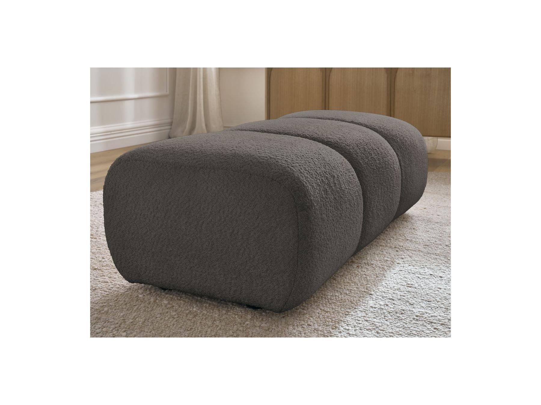 Pamira - Pouf - Tissu Bouclette