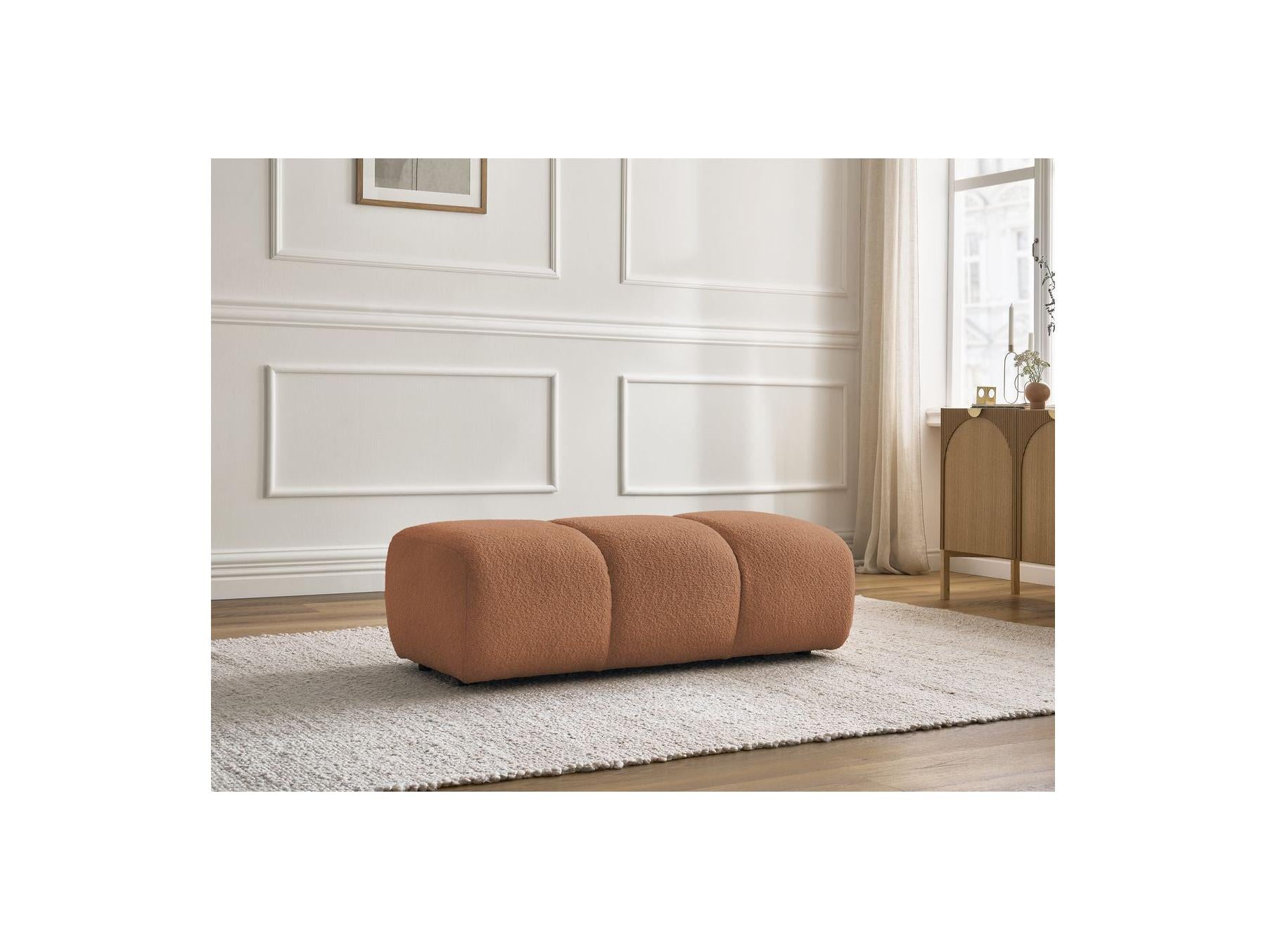Pamira - Pouf - Tissu Bouclette