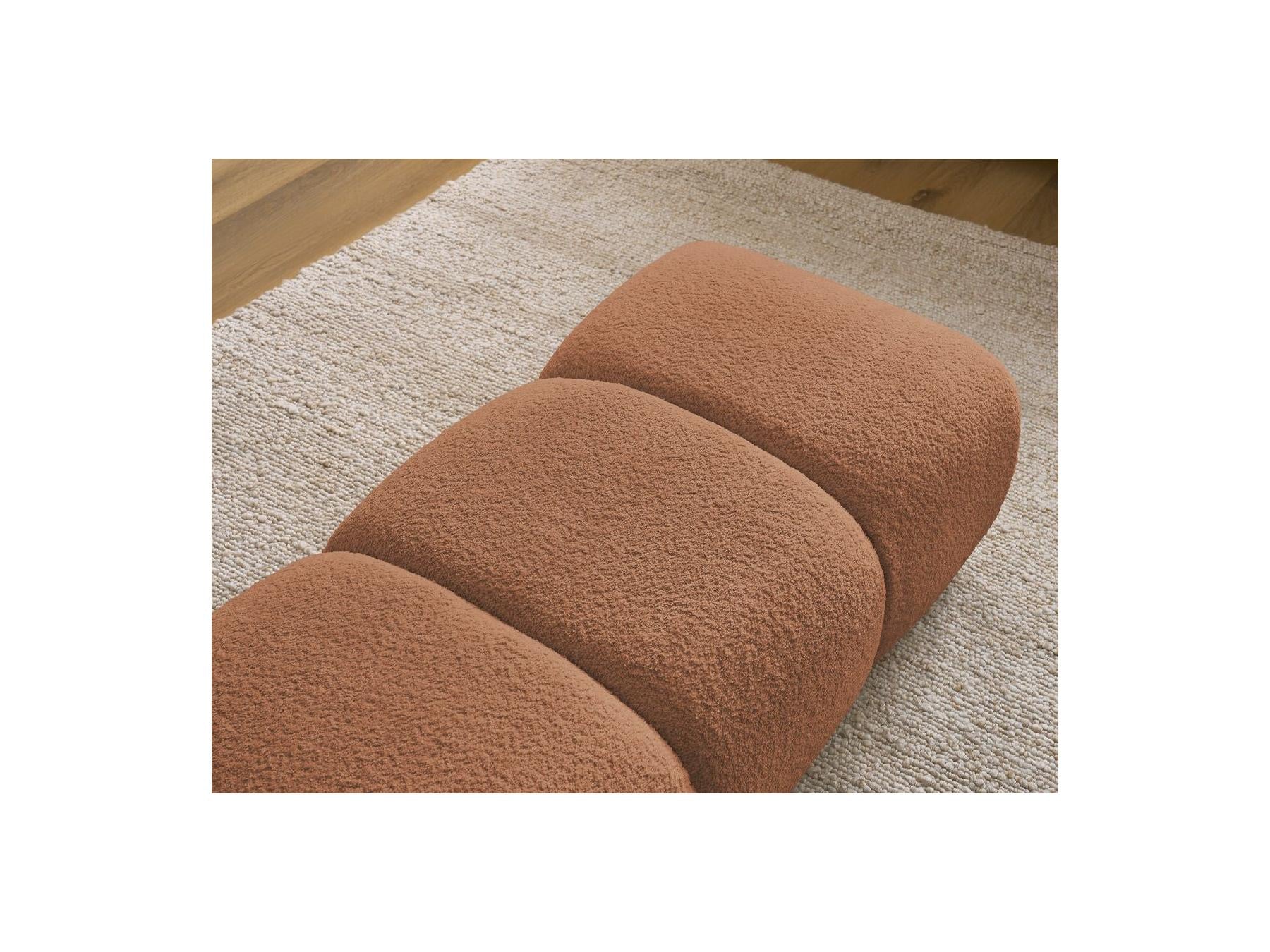 Pamira - Pouf - Tissu Bouclette