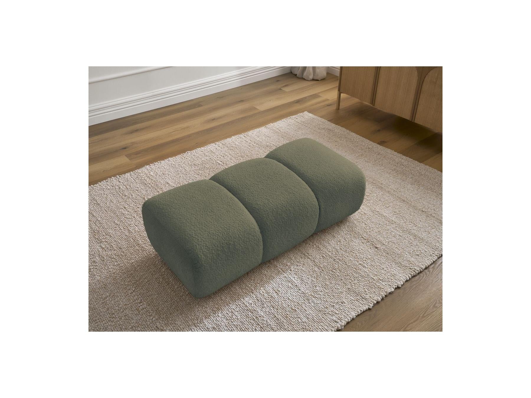 Pamira - Pouf - Tissu Bouclette