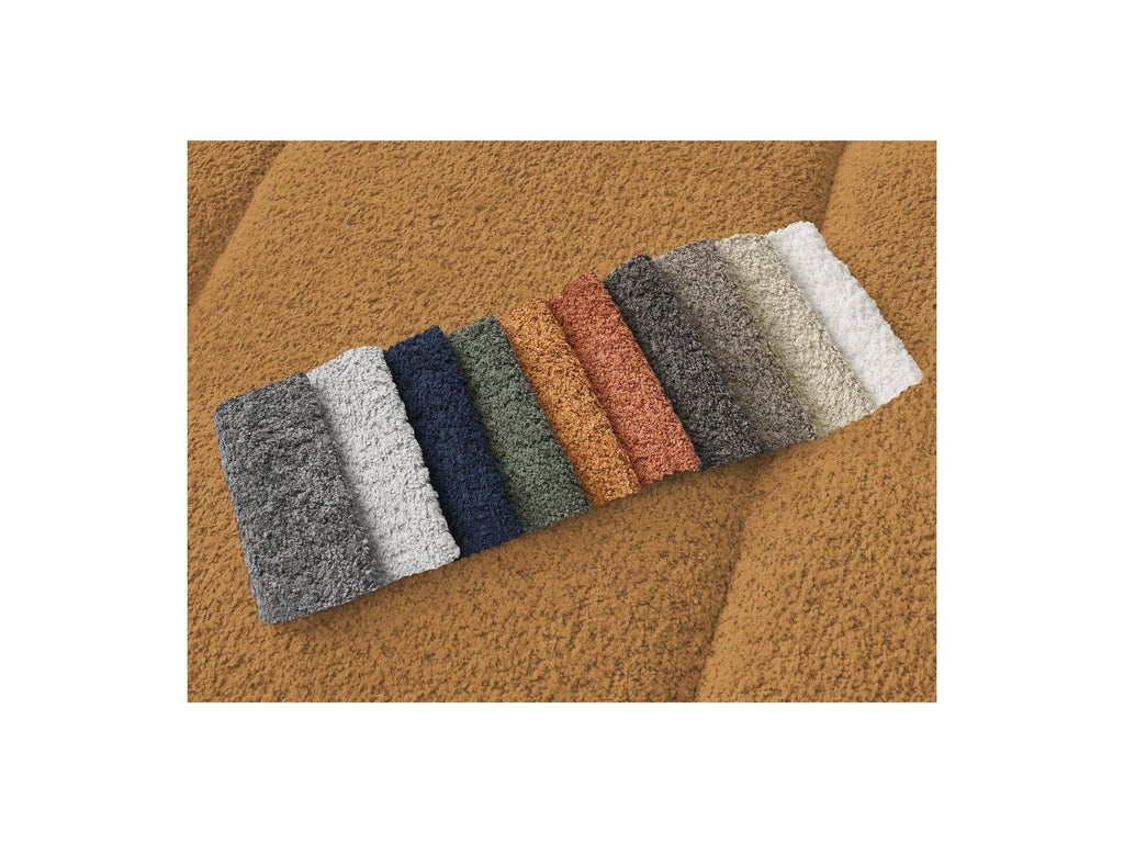 Pamira - Canapé D'Angle Fixe - Tissu Bouclette - Angle Gauche