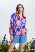 La Chemise Jill Blue Flower