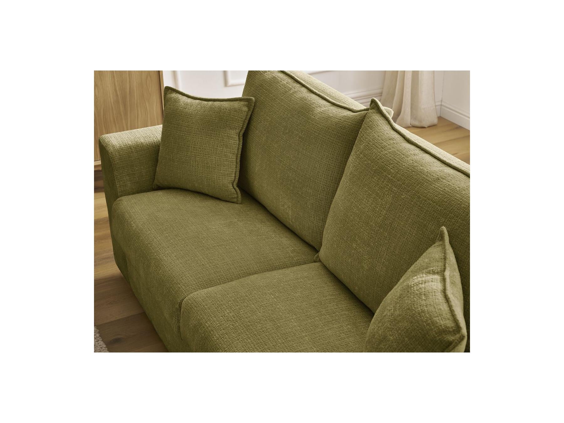 Augustin - Canapé Droit Convertible Ouverture Express - Tissu Texturé