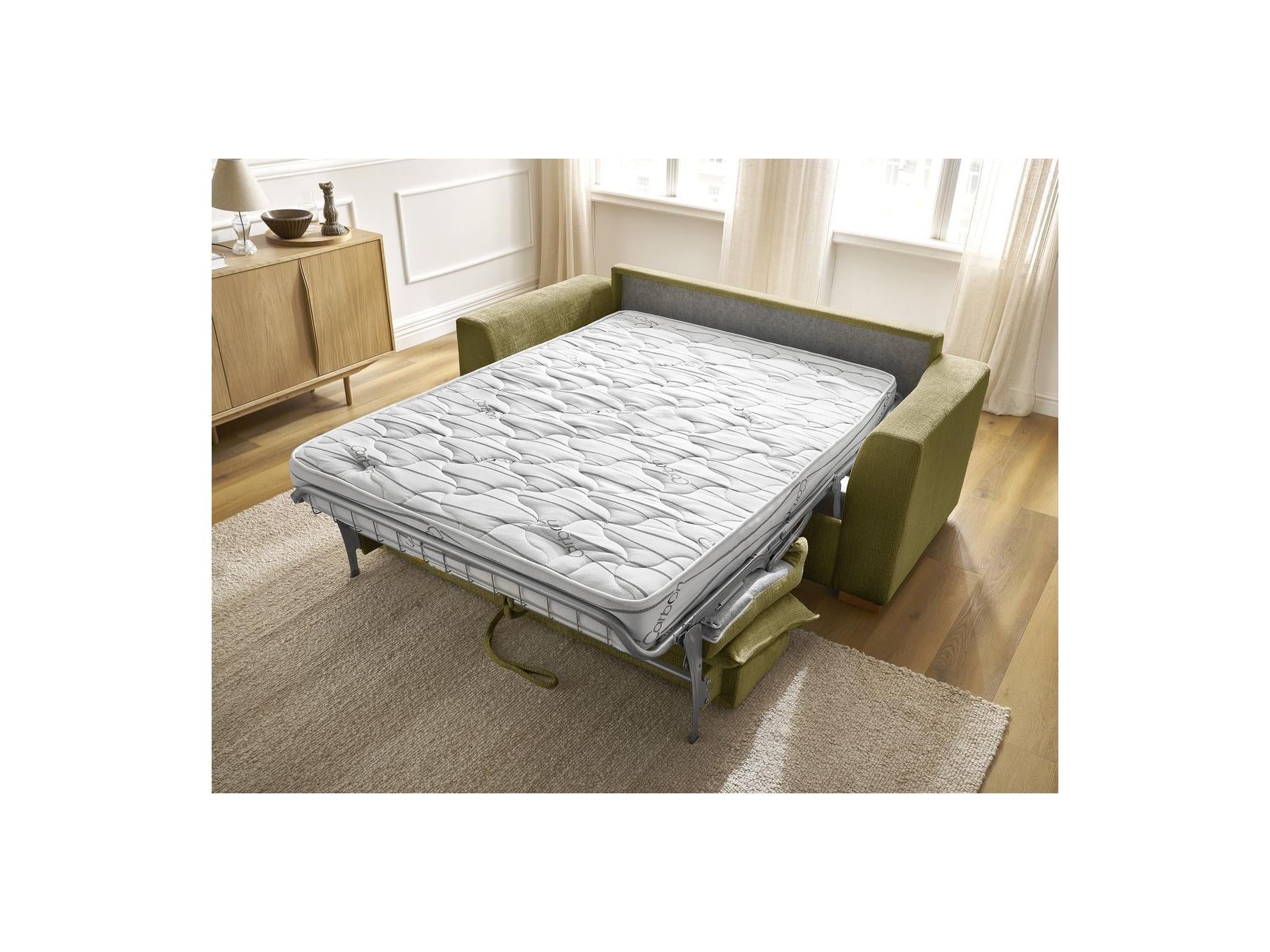 Augustin - Canapé Droit Convertible Ouverture Express - Tissu Texturé