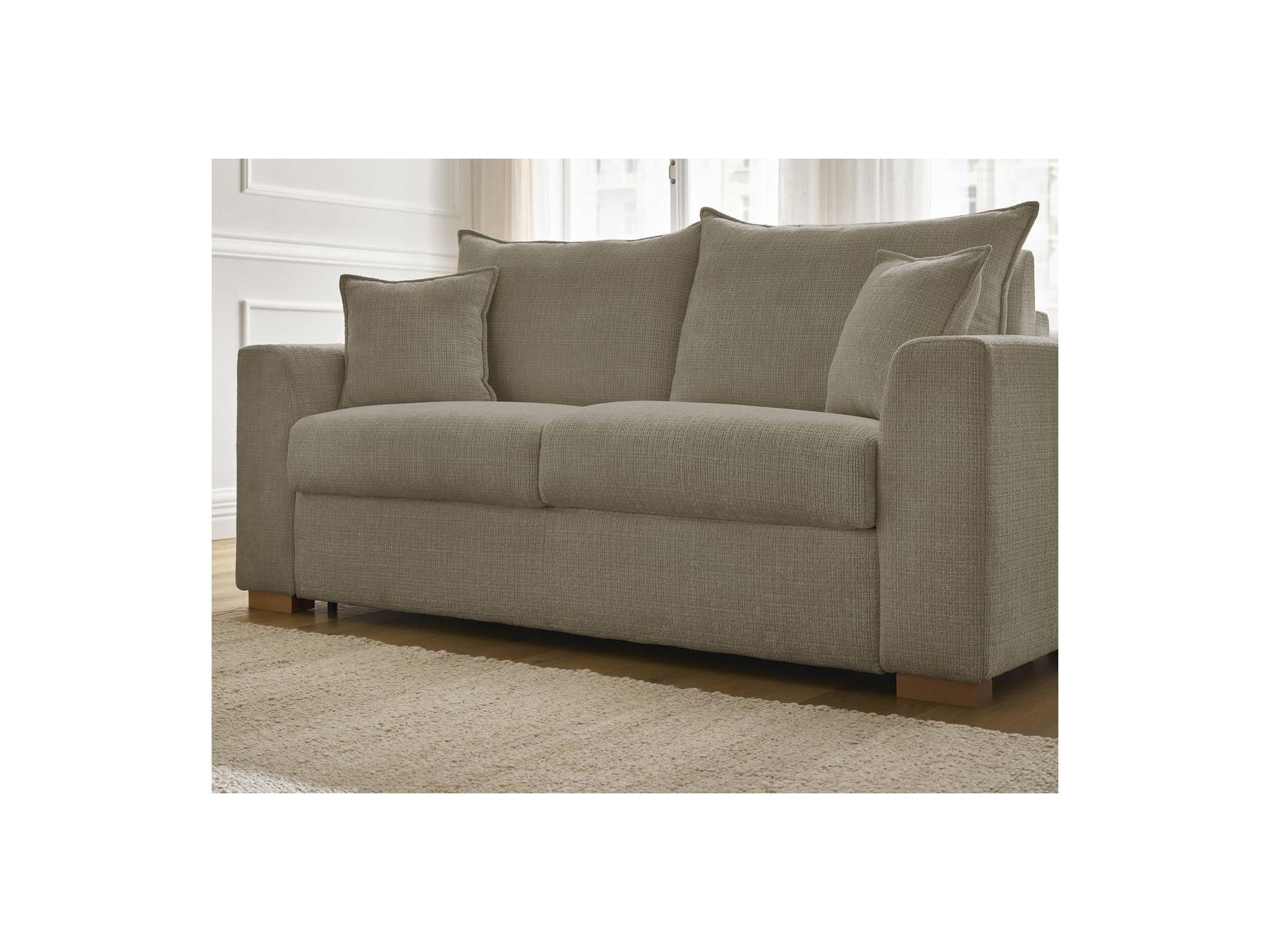 Augustin - Canapé Droit Convertible Ouverture Express - Tissu Texturé