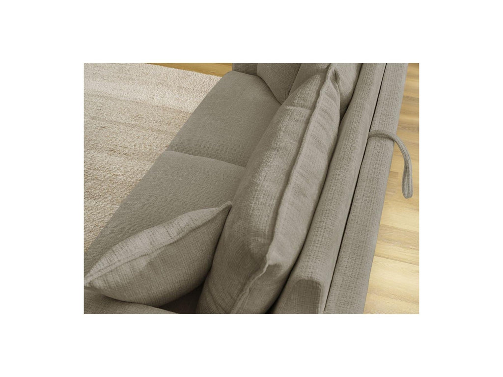 Augustin - Canapé Droit Convertible Ouverture Express - Tissu Texturé