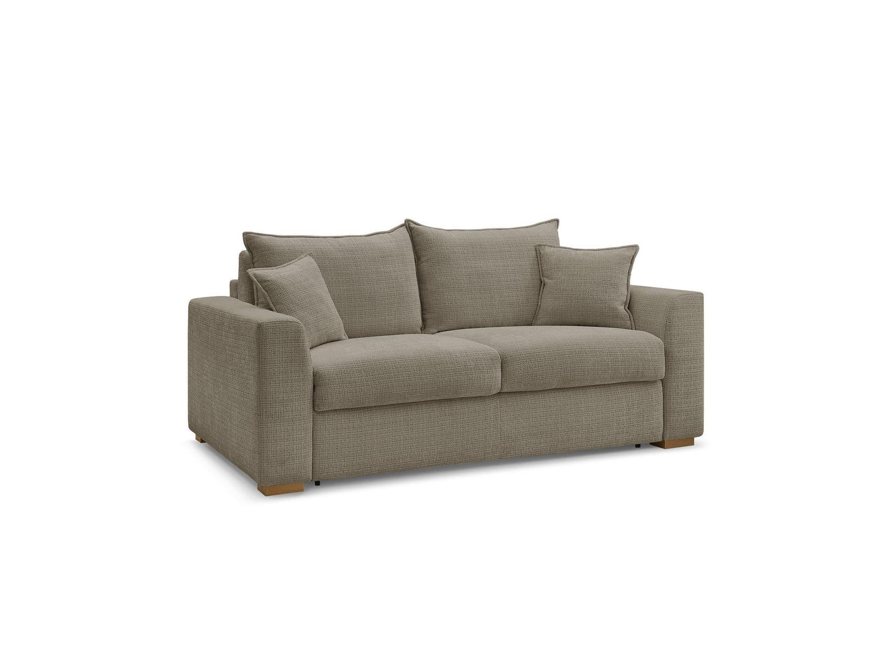 Augustin - Canapé Droit Convertible Ouverture Express - Tissu Texturé