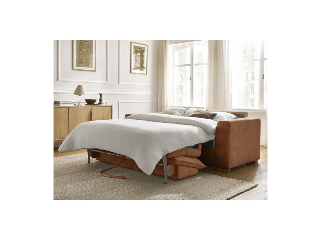 Augustin - Canapé Droit Convertible Ouverture Express - Tissu Texturé