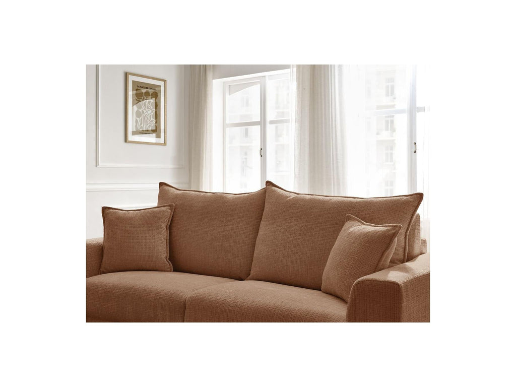 Augustin - Canapé Droit Convertible Ouverture Express - Tissu Texturé