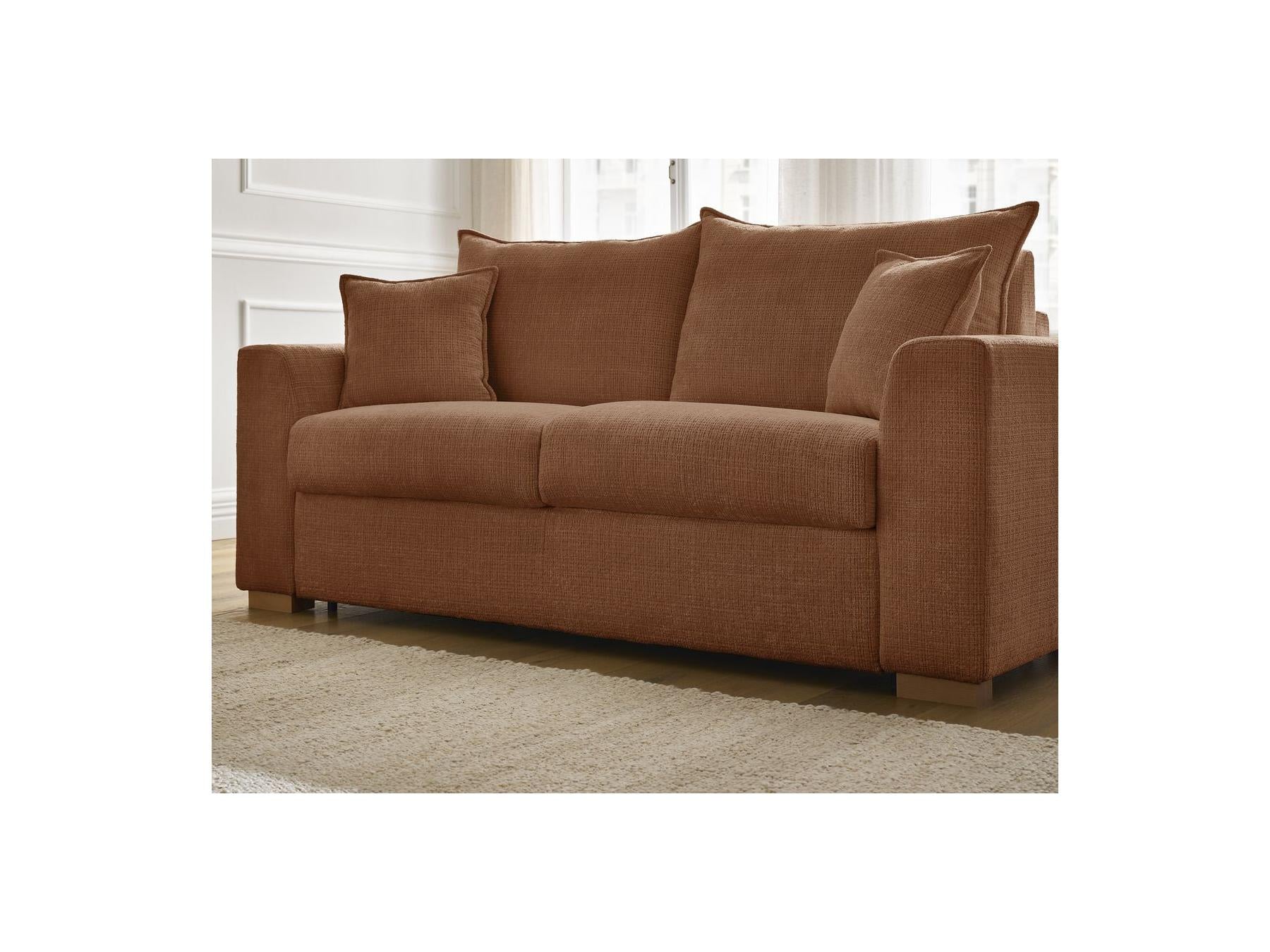 Augustin - Canapé Droit Convertible Ouverture Express - Tissu Texturé