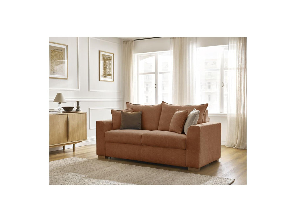 Augustin - Canapé Droit Convertible Ouverture Express - Tissu Texturé
