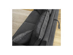 Augustin - Canapé Droit Convertible Ouverture Express - Tissu Texturé