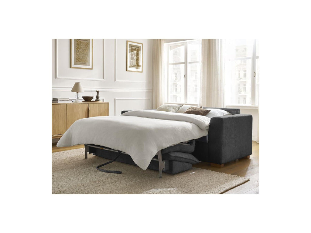 Augustin - Canapé Droit Convertible Ouverture Express - Tissu Texturé