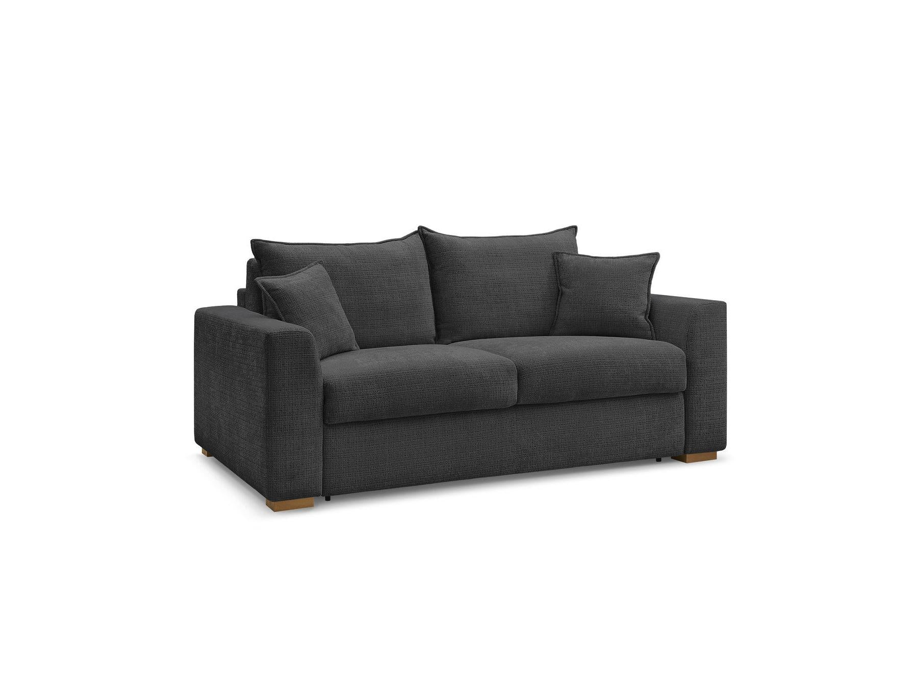 Augustin - Canapé Droit Convertible Ouverture Express - Tissu Texturé