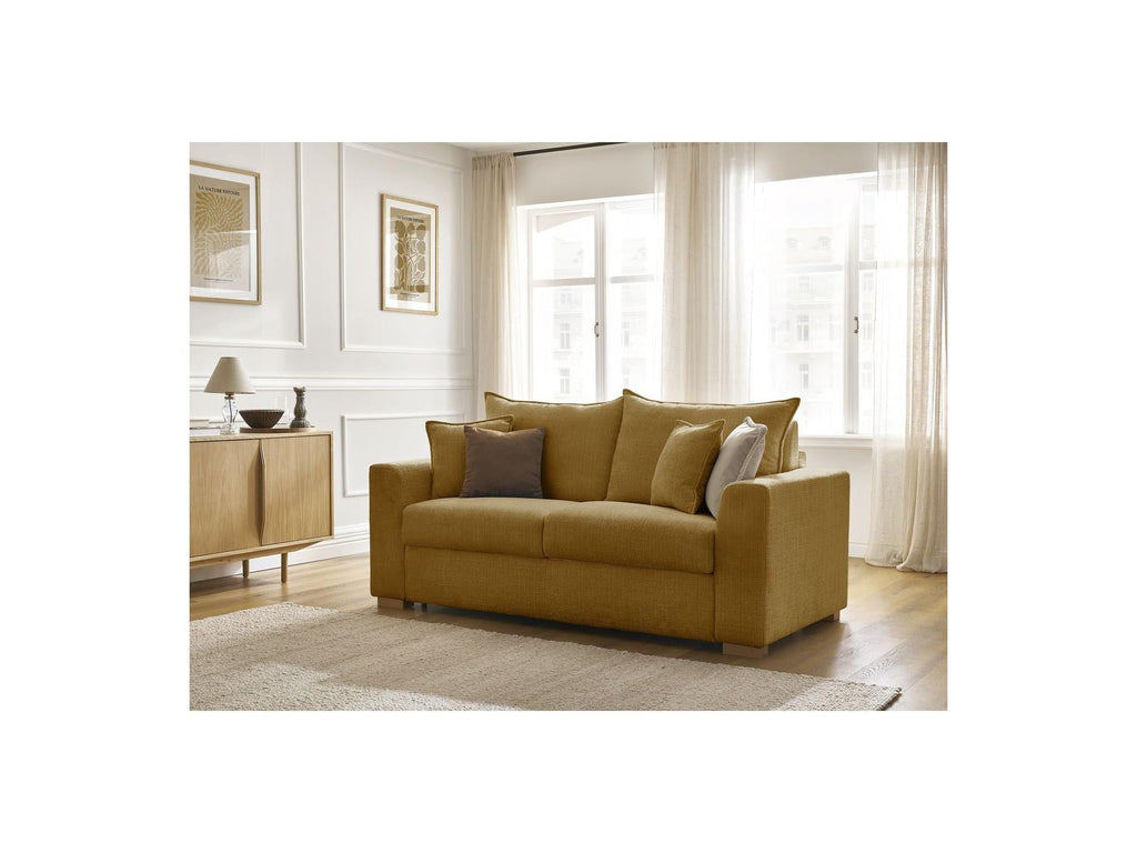 Augustin - Canapé Droit Convertible Ouverture Express - Tissu Texturé