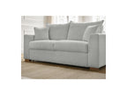 Augustin - Canapé Droit Convertible Ouverture Express - Tissu Texturé