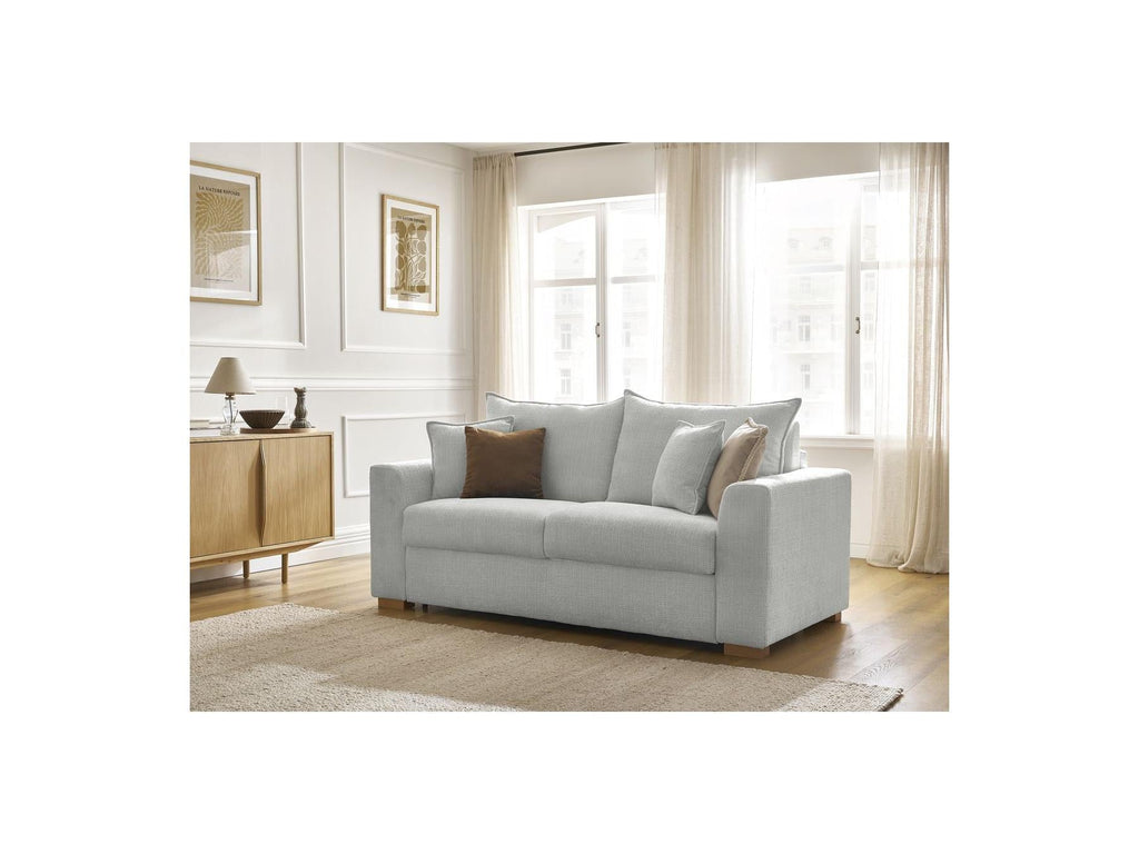 Augustin - Canapé Droit Convertible Ouverture Express - Tissu Texturé