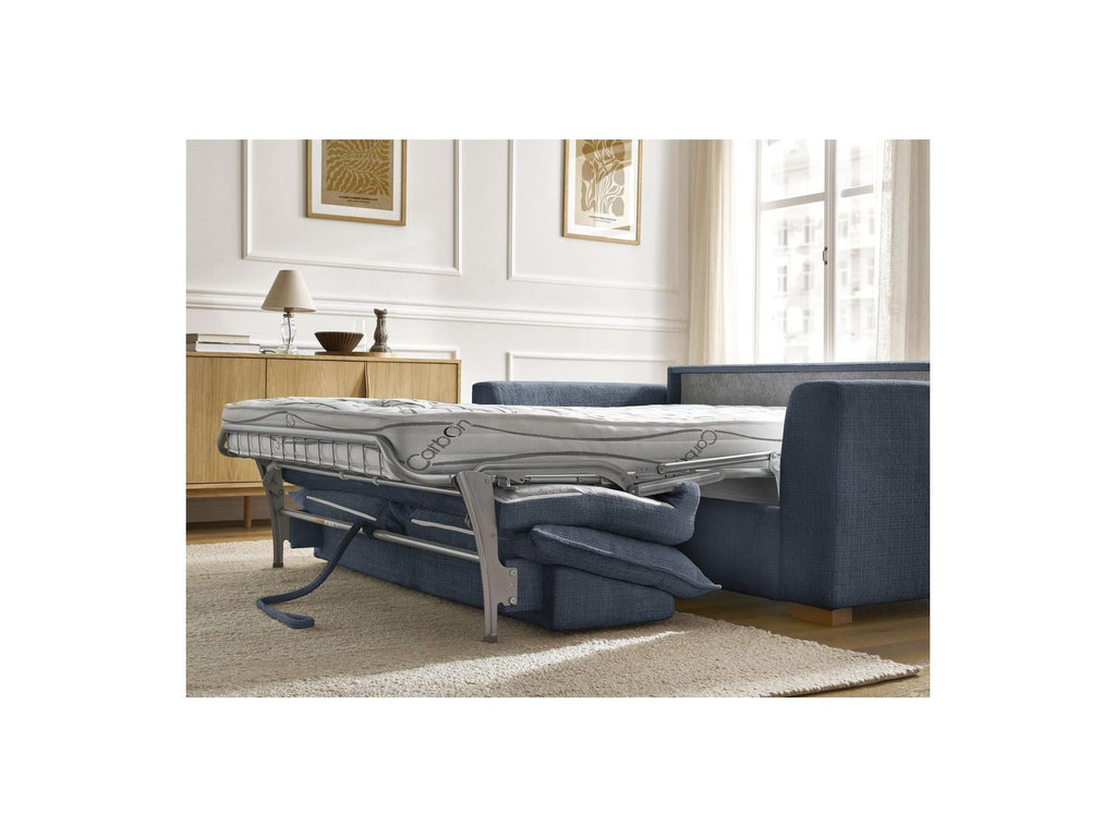 Augustin - Canapé Droit Convertible Ouverture Express - Tissu Texturé