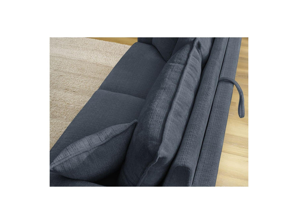 Augustin - Canapé Droit Convertible Ouverture Express - Tissu Texturé
