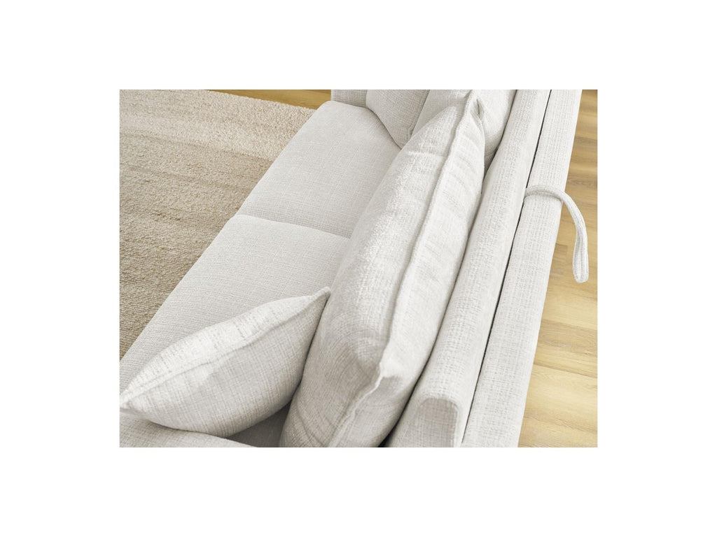 Augustin - Canapé Droit Convertible Ouverture Express - Tissu Texturé