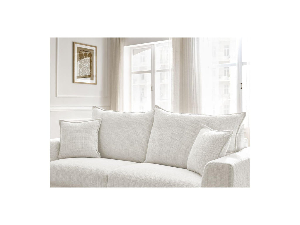 Augustin - Canapé Droit Convertible Ouverture Express - Tissu Texturé
