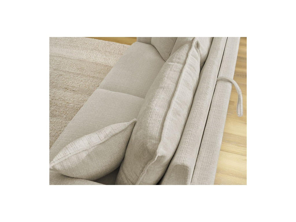 Augustin - Canapé Droit Convertible Ouverture Express - Tissu Texturé
