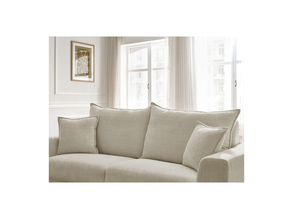 Augustin - Canapé Droit Convertible Ouverture Express - Tissu Texturé