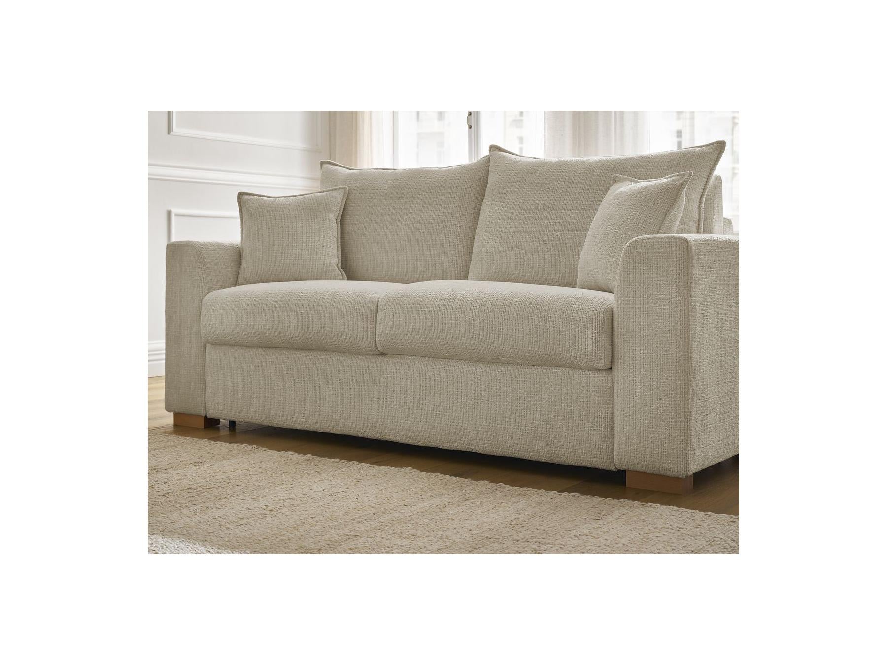 Augustin - Canapé Droit Convertible Ouverture Express - Tissu Texturé