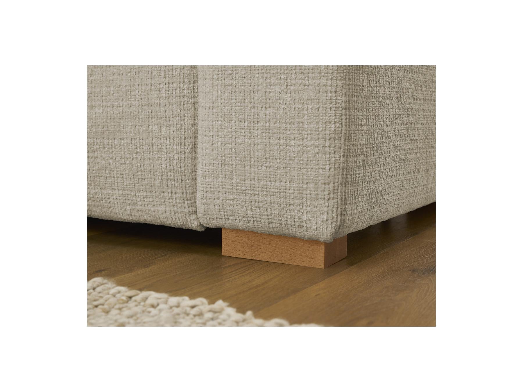 Augustin - Canapé D'Angle Réversible Convertible - Tissu Texturé
