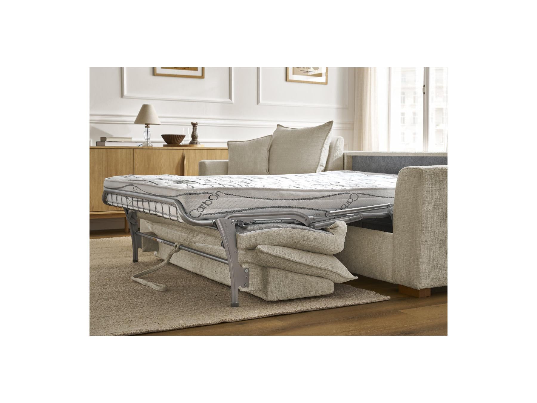 Augustin - Canapé D'Angle Réversible Convertible - Tissu Texturé