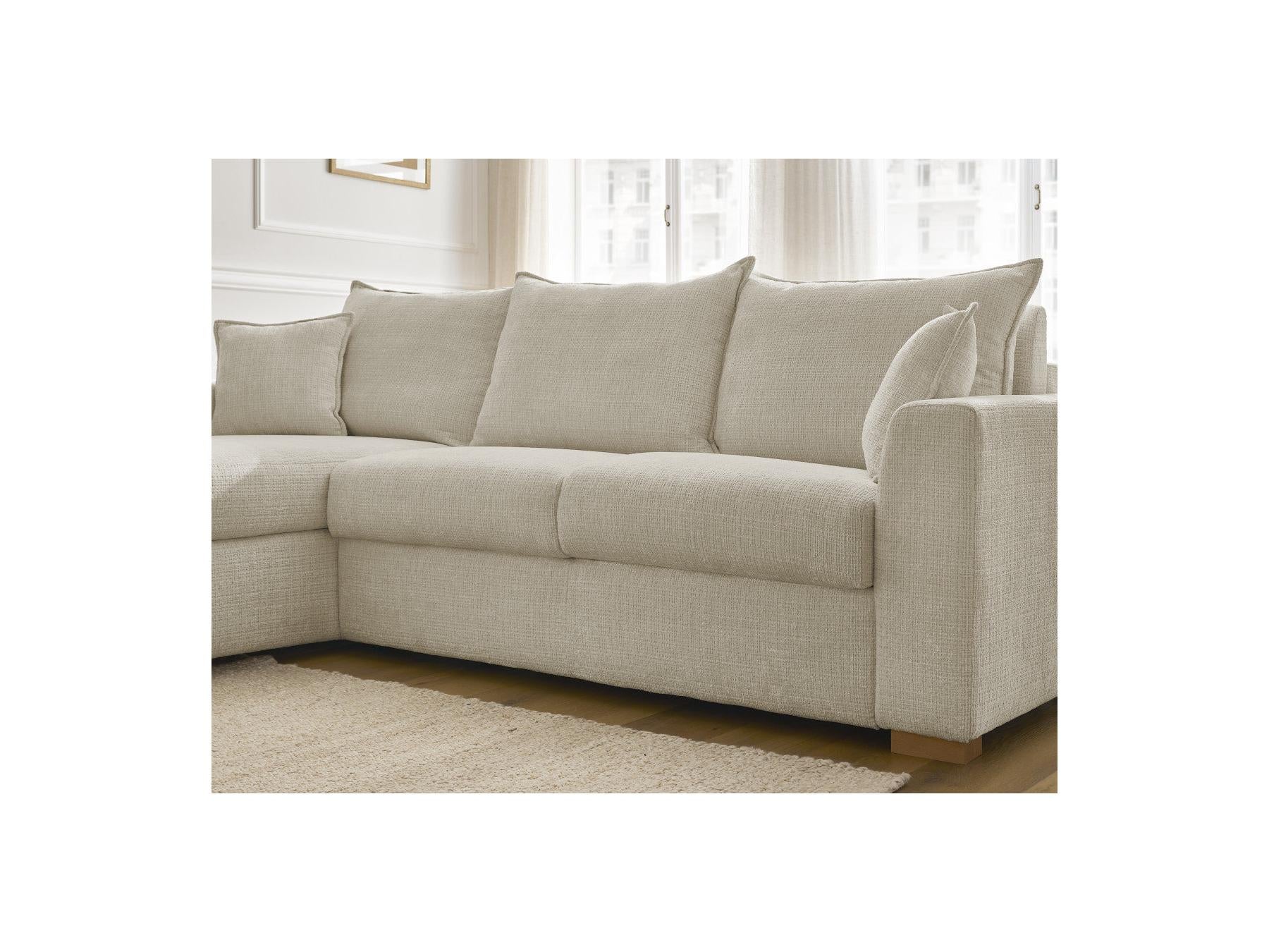 Augustin - Canapé D'Angle Réversible Convertible - Tissu Texturé
