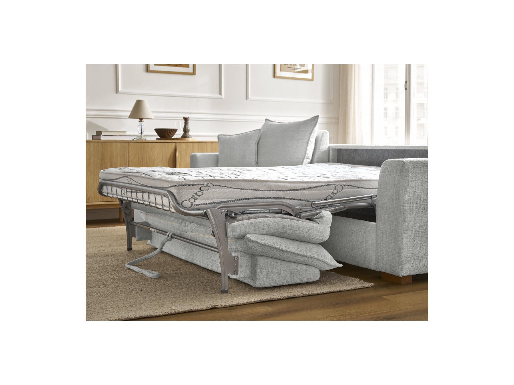 Augustin - Canapé D'Angle Réversible Convertible - Tissu Texturé