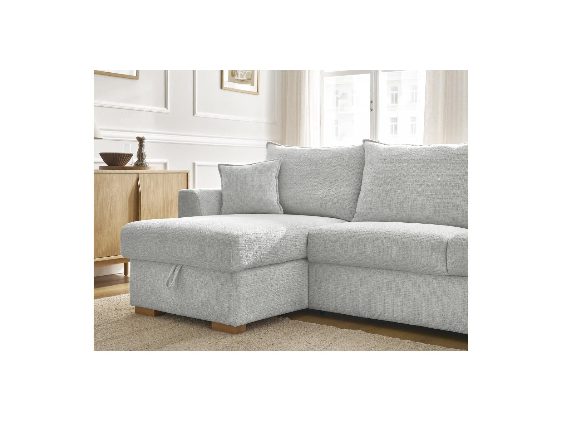 Augustin - Canapé D'Angle Réversible Convertible - Tissu Texturé