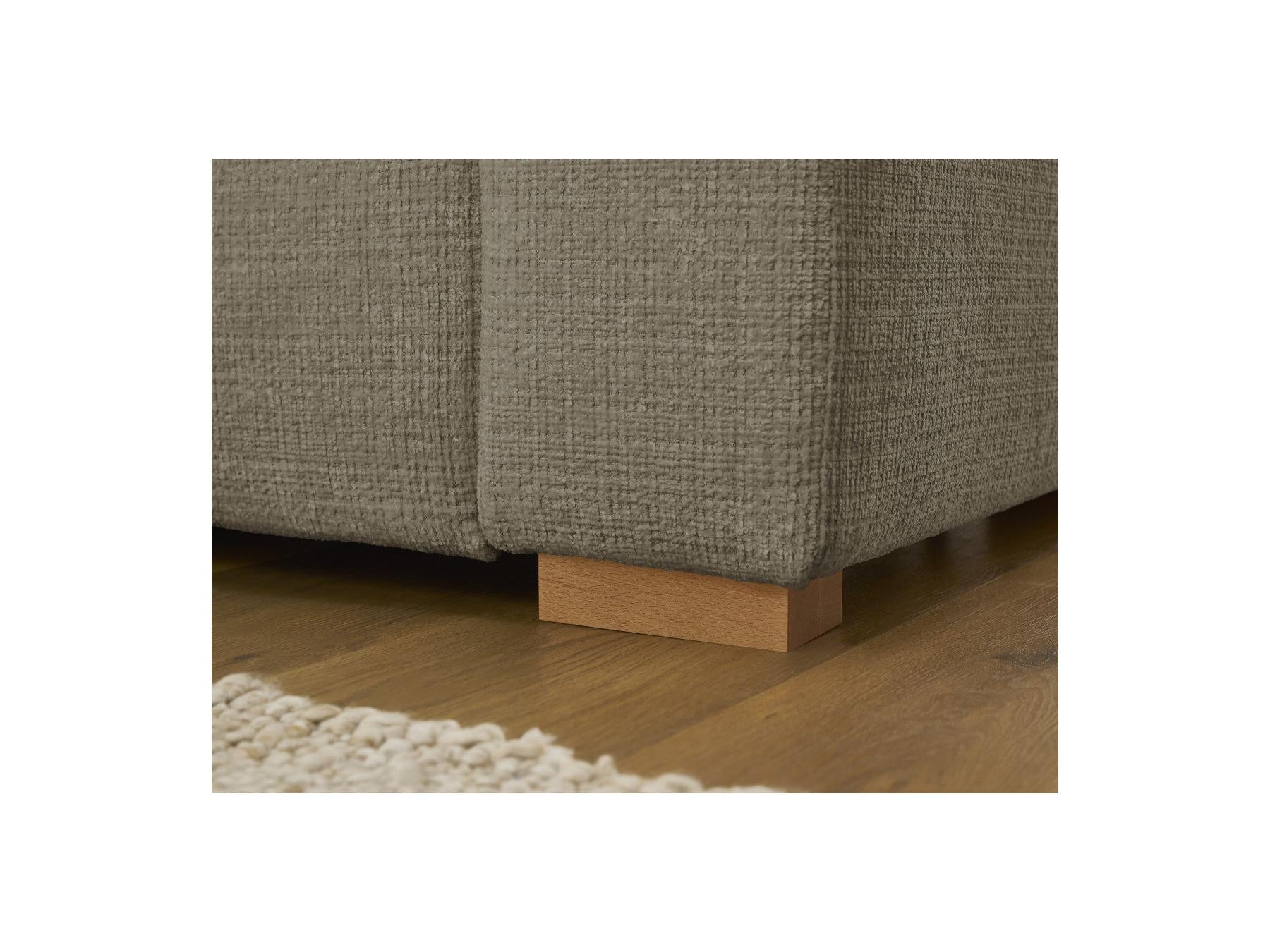 Augustin - Canapé D'Angle Réversible Convertible - Tissu Texturé