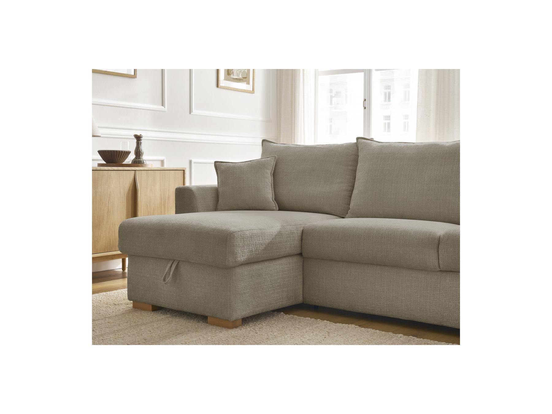 Augustin - Canapé D'Angle Réversible Convertible - Tissu Texturé