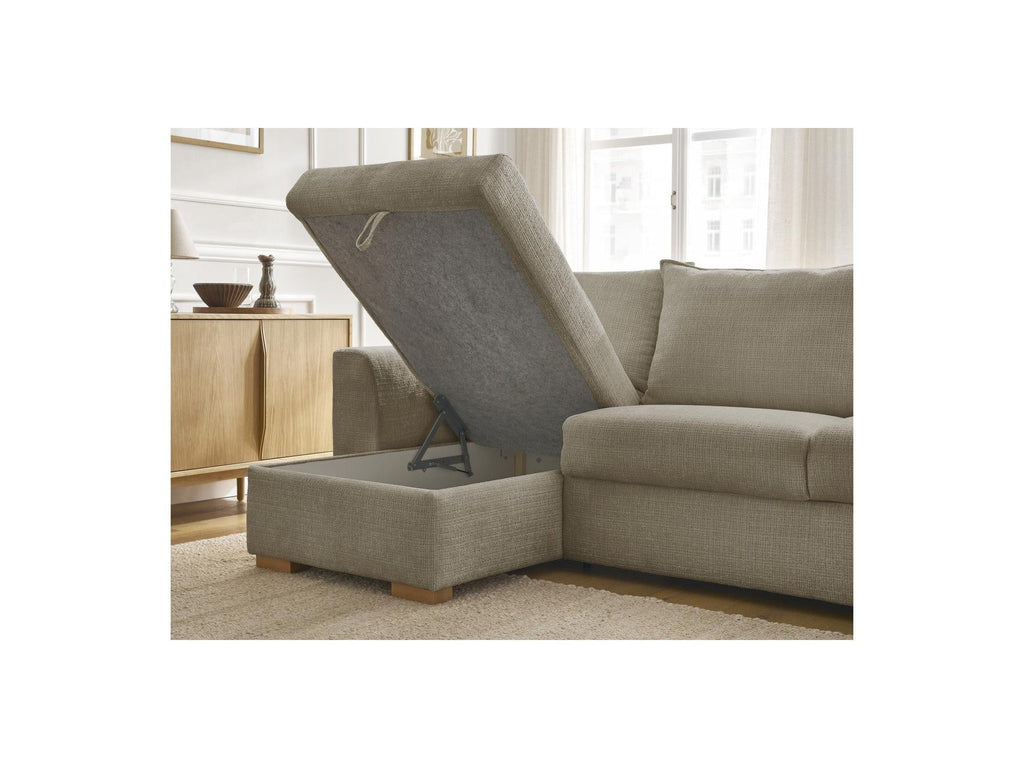 Augustin - Canapé D'Angle Réversible Convertible - Tissu Texturé